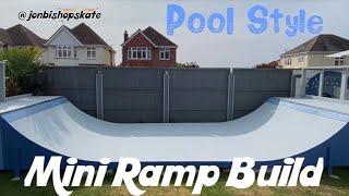 Build A Skate Pool Inspired Back Yard Mini Ramp for Skateboarding