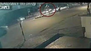 CCTV shows men flung into air after BMW hit-&-run