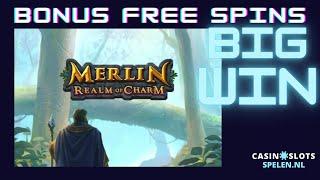 Merlin Realm of Charm | bonus free spins (BIG WIN!)