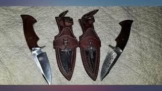 BigCat - Handmade Damascus Hunting Knife, Bushcraft Knife with Sheath. 10'/u2019 review
