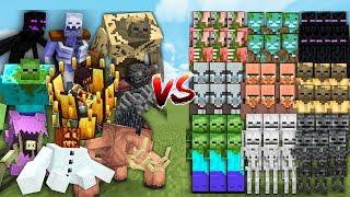 ALL MUTANT MOBS vs MOB ARMY in Minecraft Mob Battle