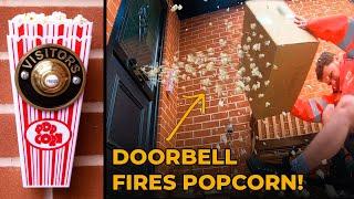 This Crazy Doorbell Fires Popcorn!