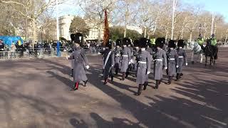 1st Bn. Welsh Guards Corps of Drums and  1st Battalion Welsh Guards