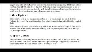 Internet Service Provider like Satellites Fiber Optics Copper Cables | Samidul Tech