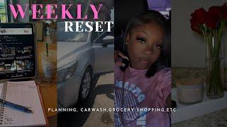 WEEKLY RESET - content planning, laundry, new roses, car wash, + more