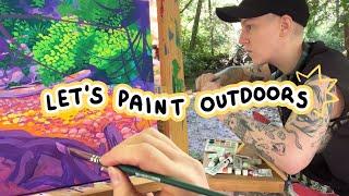 ART PROJECT  you should paint outside! | self employed illustrator