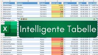 Excel Tabelle erstellen vs. Liste: Warum ist die Tabelle besser?