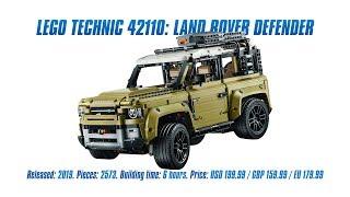 LEGO Technic 42110: Land Rover Defender: In-depth Review, Speed Build & Parts List [4K]