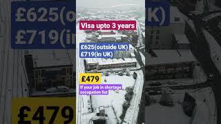 UK visa fees | Skilled worker or dependent| shortage occupation| quick guide | #uk #visa #fees #jobs