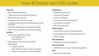 Что нового в Microsoft Power BI April 2020 (powerBI)