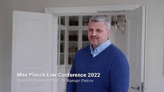 Max Planck Law Conference 2022 on 'Solidarity': Keynote: Roman Petrov