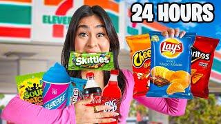 EATING ONLY GAS STATION FOOD FOR 24 HOURS!