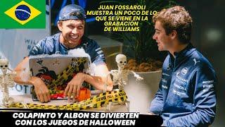 Colapinto y Albon se divierten con los juegos de Halloween en la previa de GP de Sao Paulo. F1 radio