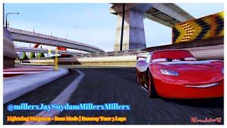 Cars 2 The Video Game | Lightning McQueen - Race Mode | Runway Tour 3 Laps