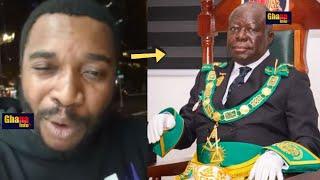 Atigya! Twene Jonas Angrily Drag Otumfuor over his Freemason Membership, Drags Nana addo