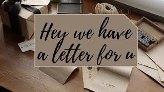 Hey, we have a letter for you !! Lets start exploring this journey together 