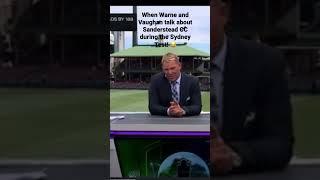 On Fox Cricket in Australia during the Sydney Test!