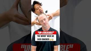 ‘THE WORST’ NECK PAIN I’VE CRACKED!! #neckpainrelief #chiropractic #funny #shorts