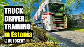 TRUCK DRIVER TRAINING IN ESTONIA. AUTOSERT.