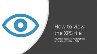 How to view the XPS file online