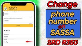 How to change number phone | Contact on SRD R350 website #sassa