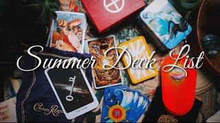 The Official Summer Deck List // Summer Tarot Basket