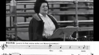 Birgit Nilsson sings ending of Brunnhilde's Immolation Scene score