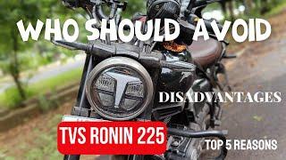 5 Things to Consider Before Buying a TVS Ronin 225|The Downsides of the Bike