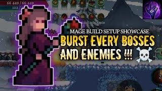 MAGE BUILD SHOWCASE : BURST EVERY BOSSES AND ENEMIES || Darkrise - Pixel Action RPG