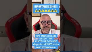 Attenzione alle illegittime visite di revisione INPS!