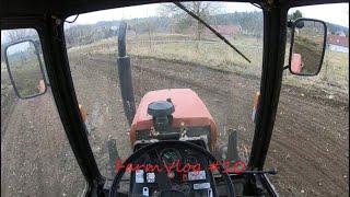 FarmVlog #10 Belarus STUCK IN MUD+bránování Gopro/driver view