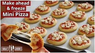 PIZZA BITES! Make Ahead & Freeze PIZZA recipe! Mini Pizzas / Snack Pizzas