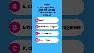 Which microorganism is present in both fresh and frozen juices?