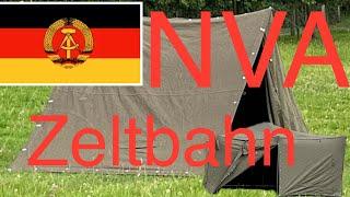 NVA Zeltbahn - Aufbau Varianten - 12 Mann Zelt