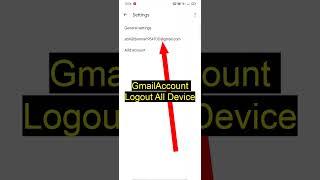 Gmail Logout All Device#shorts #shortvideo #viral #gmail