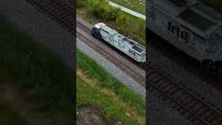 CSX 1776 "Honoring our Armed Forces" leads CSX W085 empty ballast train | Calcutta, IN | Oct 16, '23