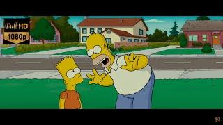 The Simpsons Movie - Homer dares Bart to skateboard to Krusty Burger Naked