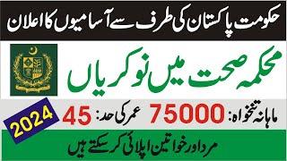 New Govt Jobs 2024 in Pakistan – Ministry of National Health Services Jobs 2024  – Today Govt Jobs