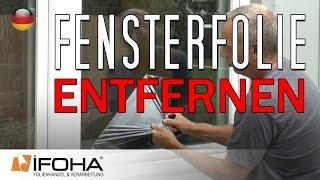 Kleber Entferner: Folien vom Fenster entfernen