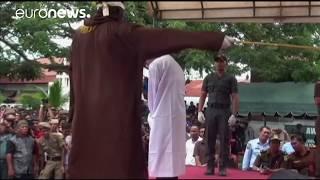 Two men caned for gay sex in Indonesia