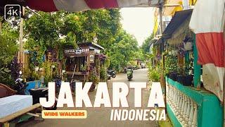 JAKARTA INDONESIA Walk and Talk 2024 (Rich and Poor Neighborhoods) | Jakarta Street Walk 4K