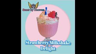 strawberry delight milkshake dessert candle.