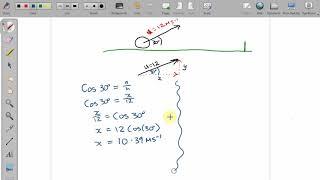 Mechanics: Finding the components of a vector