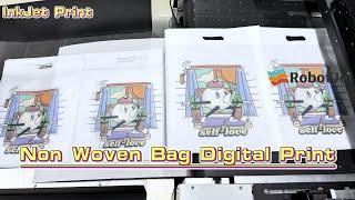 Non-woven bag printing machine: non-woven bag single-pass digital printer! #printing #printer