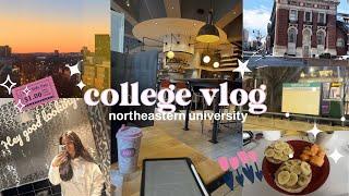  college vlog at northeastern university: grwm, new cafes, life on campus!