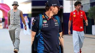 Lewis Hamilton Max Verstappen & more F1 Drivers arriving in Paddock | Behind the Scenes