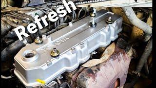 Valve Adjustment / Valve Cover Restore 22RE