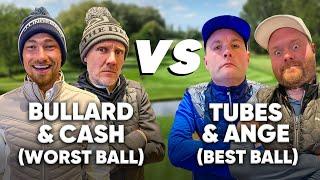 Is Matty Cash The Best Footballer Golfer ? Cash & Bullard WORST BALL V Tubes & Ange BEST BALL !!!
