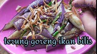 Terung goreng ikan bilis | masak simple je | pun sedap