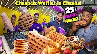 தன்னம்பிக்கையில் உருவான Wafflebox | 25₹ Waffle & Pancake in Chennai | Tamil Food Review